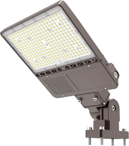 Vista 19 de Luz LED para estacionamiento con certificación UL, 150 W, 120 W, 90 W, ajustable, con fotocélula de 22500 lm, caja de zapatos, luces de inundación