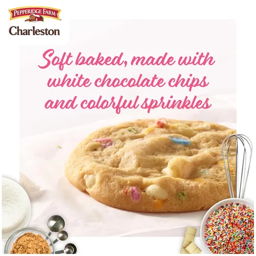 Vista 4 de Pepperidge Farm Charleston - Galletas para pastel de cumpleaños, 8 galletas horneadas suaves, bolsa de 8.6 onzas