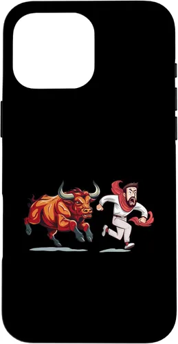 Vista 18 de Funda para iPhone 15 Pro Saint Fermin Bulls Running