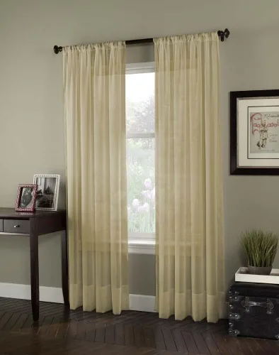 Vista 9 de Curtainworks 1Q804004OY Soho Voile Cortina Panel 1Q804004OY, 144", Oyster