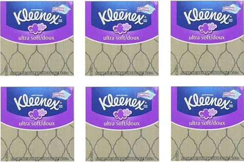 Vista 20 de Kleenex Ultra Soft Facial Tissues, 4 Flat Boxes, 120 Tissues per Box