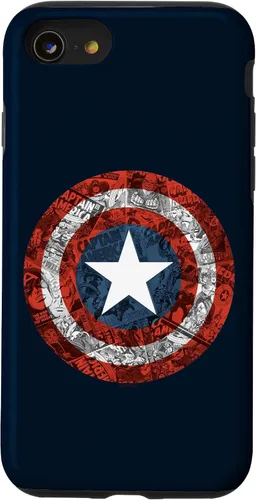 Vista 18 de Marvel Funda de escudo cómico del Capitán América para iPhone 17