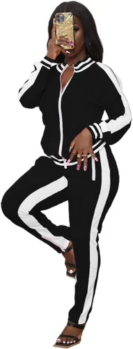 Vista 2 de TOPONSKY Conjunto casual de 2 piezas para mujer, conjunto de pantalón largo
