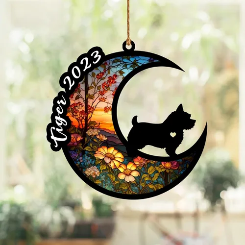 Vista 99 de Atrapasoles conmemorativo para perros, regalo de condolencia de perro de la pérdida del bulldog americano, regalos conmemorativos para los amantes