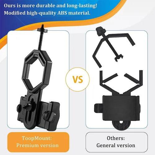 Vista 4 de Adaptador universal para teléfono celular, compatible con telescopio monocular binocular y microscopio para moto, etc. Registra la naturaleza