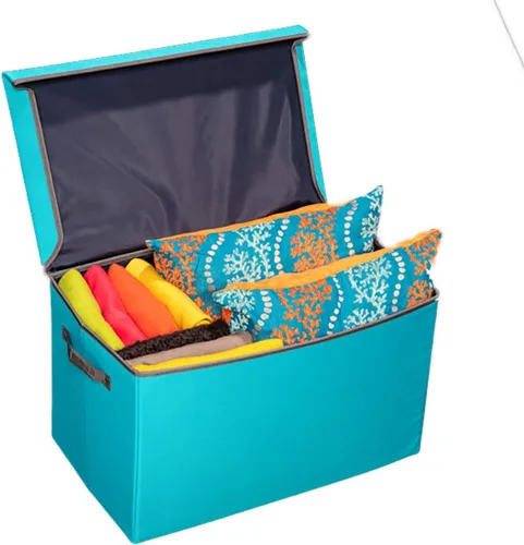 Vista 13 de meori Caja de almacenamiento con tapa, grande, color negro lava