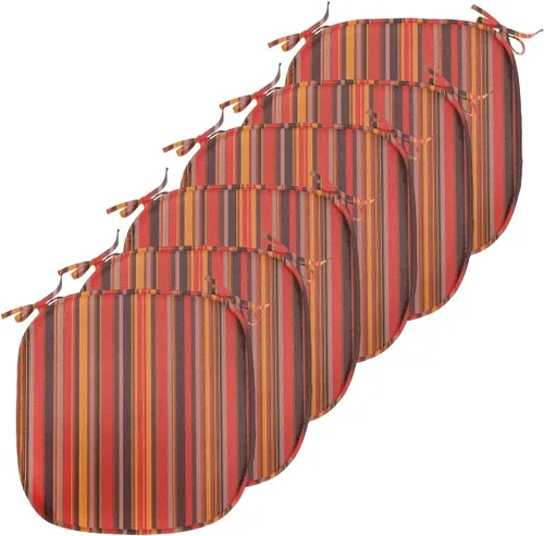 Vista 60 de Ambesonne Flamingo - Cojín de asiento para silla, diseño de fantasía exótica con elementos de vida silvestre hawaiana en colores pastel, acolchado