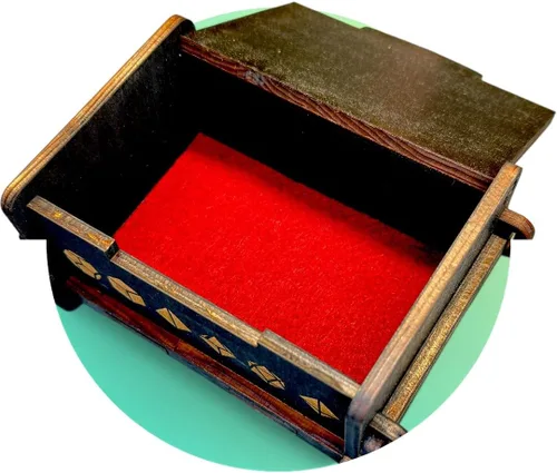 Vista 8 de Caja de dados - NEGRO - Ojo de Dragones 6x4x3
