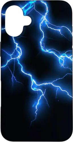 Vista 23 de Blue Lightning Storm Funda para iPhone 17