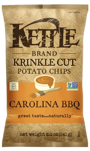 Vista 24 de Kettle Brand Papas Fritas, Backyard Barbeque Kettle Chips, Bolsa de Aperitivos, 1.5 Oz