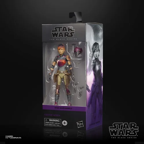 Vista 3 de STAR WARS The Black Series Sabine Wren - Figura de acción coleccionable de 6 pulgadas de escala Rebels, juguetes para niños a partir de 4 años