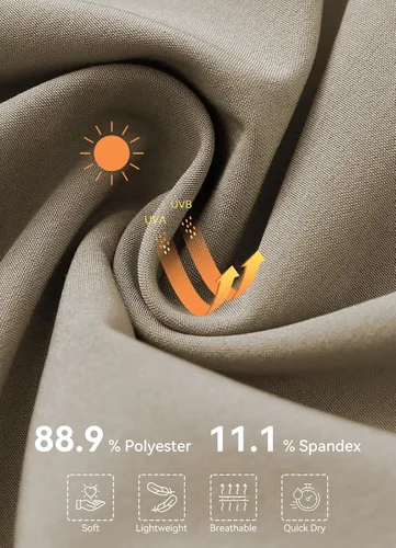 Vista 4 de BALEAF Pantalones capri de pierna ancha para mujer, pantalones holgados de secado rápido, bolsillos UPF50+ atléticos, casuales, entrenamiento, yoga