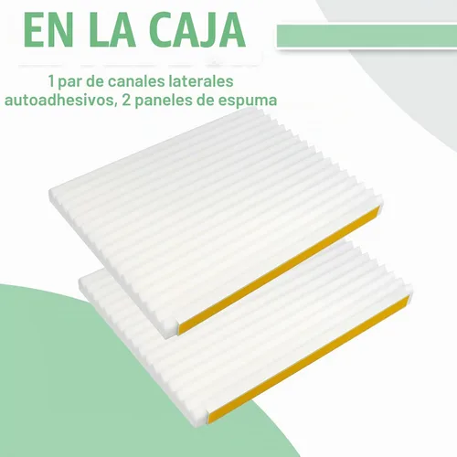 Vista 7 de Paneles aislantes de espuma para aire acondicionado de ventana, cubierta interior de unidad de aire acondicionado para ventana para verano e