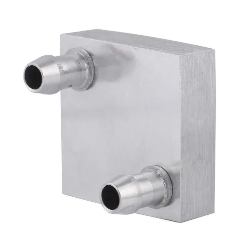 Vista 8 de Cabezal de refrigeración por agua para computadora, bloque de aluminio de refrigeración por agua de 1.575 x 1.575 in para radiador de CPU, disipador