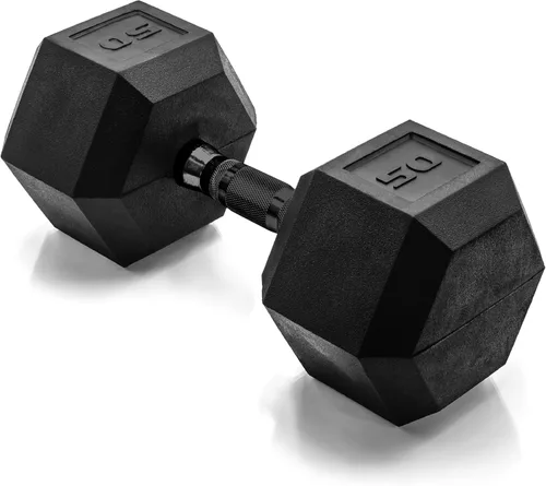 Vista 84 de CAP Barbell Peso de la mancuerna hexagonal recubierta, individual, 10-120 libras, múltiples opciones