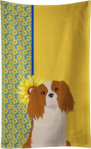 Vista 61 de Caroline's Treasures WDK5313KTWL - Toalla de cocina con diseño de girasoles de verano, color negro y tostado, Airedale Terrier, toalla de mano