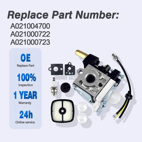 Vista 3 de Kits de carburador con filtro de aire para Echo PE-230 PE-231 GT-200EZR GT-200I GT-200R GT-201EZR GT-201I y más modelos Reemplaza A021004700