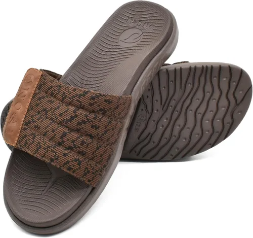 Vista 7 de ONCAI Sandalias deportivas para hombre, con puntera abierta, correas ajustables ortopédicas para fascitis plantar, sandalias deportivas con cojín