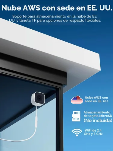 Vista 9 de Outinput Cámara de ventana sin taladro de 3MP 2K para seguridad del hogar, cámara de vigilancia de 2.4G y 5GHz con montaje en ángulo de visión
