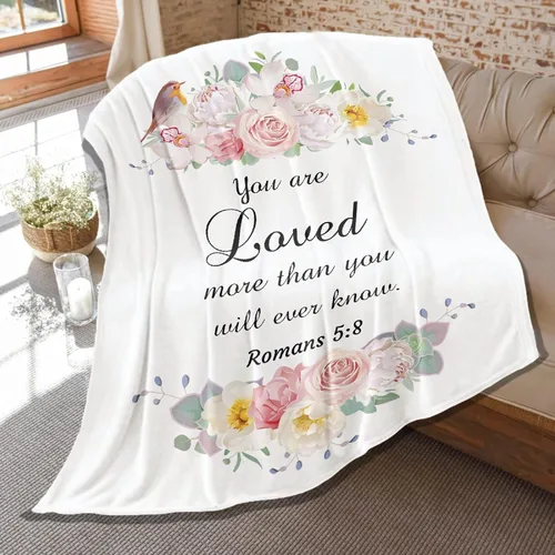 Vista 21 de Mantas de versículo bíblico de franela de felpa suave para niños, manta ligera para aire acondicionado para niños, decoración de sofá, habitación