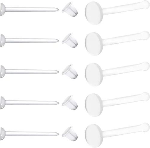 Vista 14 de Satix Retenedores de piercing transparentes de estilo mixto para cirugía de trabajo, retenedor de aretes transparente Bioflex, retenedor de anillos