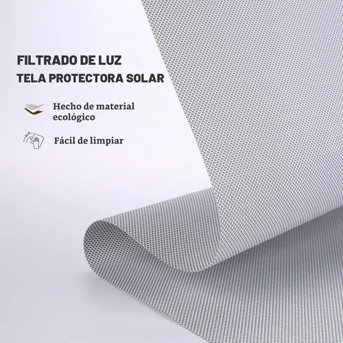 Vista 2 de MYshade - Persianas enrollables personalizadas para ventana, filtrado de luz, persianas enrollables de malla con cordón, persianas enrollables