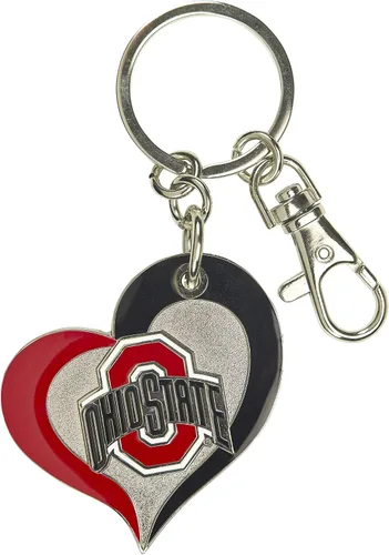 Vista 29 de aminco NCAA unisex-adulto Llavero de Corazón Espiral