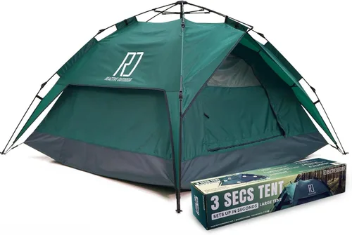 Vista 7 de Reactive Outdoor Tent - 3 Second Tent - 3 Sec Instant Pop Up Tent - Easy and Quick Setup Camping Tent - 1 Person Setup Waterproof Double Layer