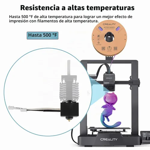 Vista 4 de Kit de hotend oficial Creality Ender 3 V3 SE, bloque calefactor de resistencia a alta temperatura de 260℃, kit de extrusor hot end ensamblado