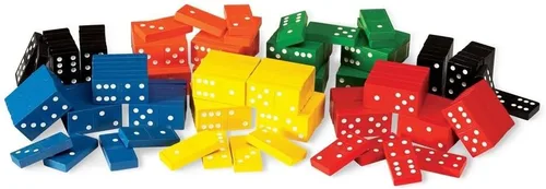 Vista 5 de ETA hand2mind Dominó con doble seis, codificados por colores, juego de 6.