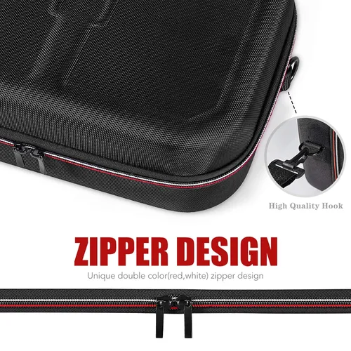 Vista 3 de Deluxe Travel Carrying Case for Nintendo Switch Switch Lite, Sturdy Hard Shell Carrying Bag for Storage Switch Console, Dock, Pro Controller