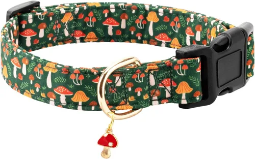 Vista 13 de Collar de algodón para perro, suave y lindo con diseño estampado de limón para hembras, hembras, machos, collar de mascota con hebilla ajustable