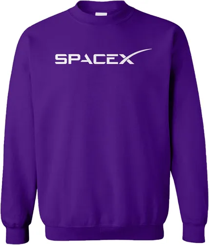 Vista 8 de Tcombo SpaceX - Sudadera unisex con cuello redondo Outer Space Negro