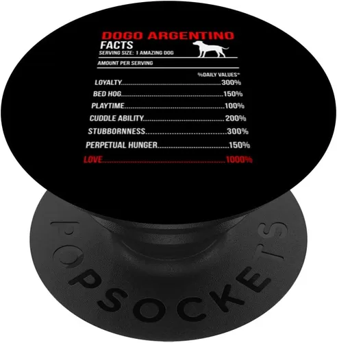 Vista 6 de Dogo Argentino Facts Dog Breed Lover Owner PopSockets MagSafe PopGrip for iPhone