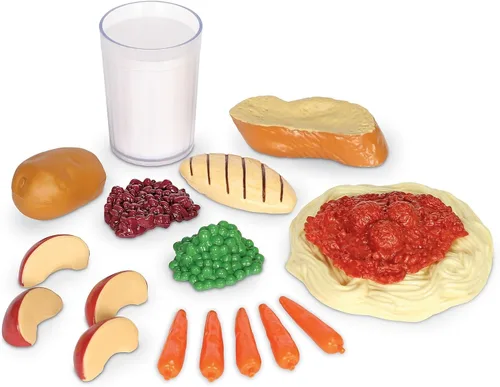 Vista 2 de Learning Resources Canasta de cena saludable - 19 piezas, a partir de 3 años, comida de simulación para niños pequeños, juguetes de aprendizaje