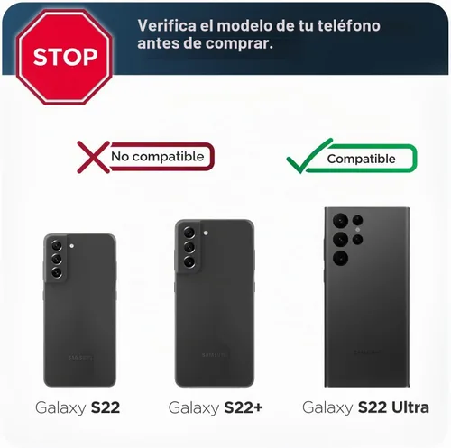 Vista 2 de MagFlex - Protector de pantalla para Samsung Galaxy S22 Ultra Matte (compatible con sensor de huellas dactilares), antirreflejos, flexible, a prueba