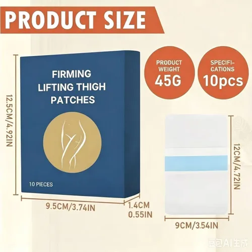 Vista 6 de Thigh Lift Tape, Leg Antifrlc Tion Stickers, New Transparent Anti-Friction Patch, Thigh Lift Tape Transparent, Anti-Chafing Skin liftingand Firming
