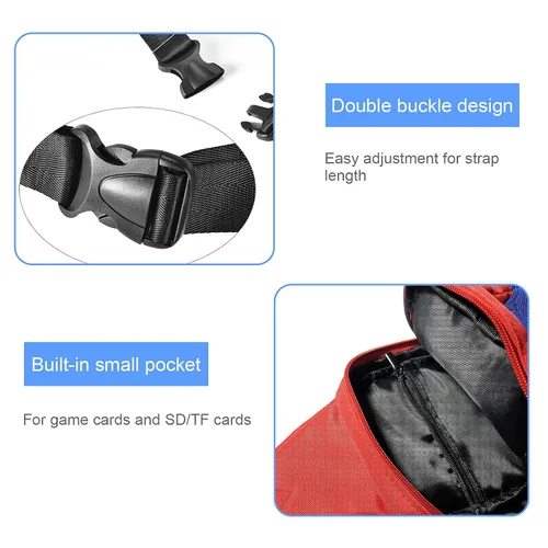 Vista 4 de Super Mario Switch OLED Travel Carrying Case Bag,Portable Small Sling Crossbody Shoulder Backpack for Switch LiteSteam Deck