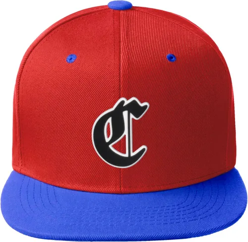 Vista 515 de Daxton Gorra clásica con visera de billete plano con letras del alfabeto inglés antiguo de la A a la Z