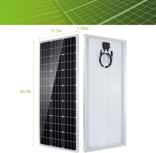 Vista 2 de Kit de Panel Solar Topsolar 100 Vatios 12 Voltios Monocristalino para Sistema Fuera de la Red para Hogares, RV, Barco + Controlador de Carga Solar