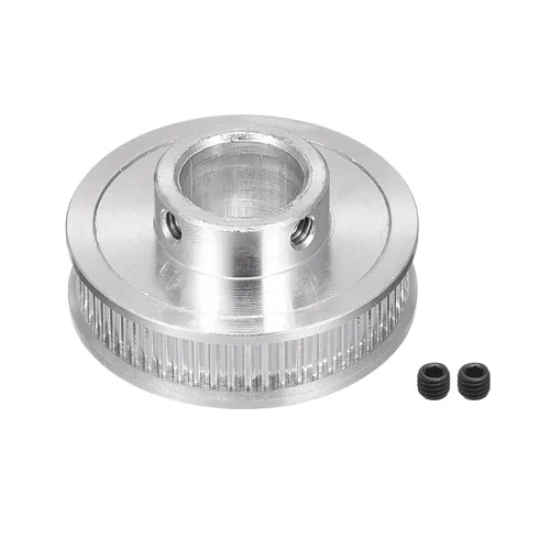 Vista 6 de Polea de distribución de ruedas síncronas de aluminio con tornillo [para impresoras 3D de 0.236 in de ancho, máquinas CNC] - 60 dientes de diámetro