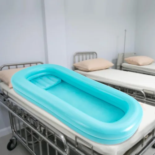 Vista 5 de Bañera inflable médica y bomba de aire eléctrica, bañera de la ducha de la cabecera