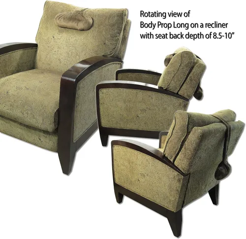 Vista 7 de VisionX Products - Almohada ajustable sobre el asiento con relleno de casco de trigo sarraceno por VisionX Products para sillón reclinable, sofá
