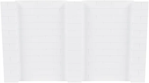 Vista 62 de EverBlock Kit de pared de 5 x 4 pies Bloques de construcción modulares Sistema de pared para edificios, pantallas y estructuras Divisor