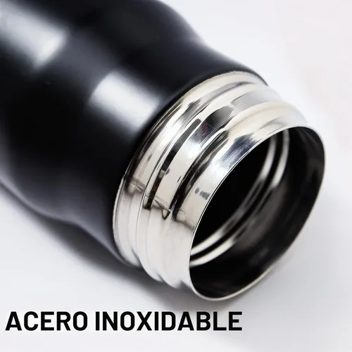 Vista 3 de Botella de agua con forma de bala de acero inoxidable 304, 17 onzas, 16.9 fl oz, doble pared aislada al vacío, taza de café aislada al vacío