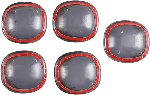 Vista 6 de Adhesivo ABS para manija de puerta exterior de automóvil para Mercedes Benz Clase G W463 G500 2019-2020 Accesorio de automóvil (fibra de carbono)
