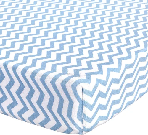 Vista 29 de Sábana ajustable de algodón tejido en jersey para cuna o cama para niño o niña, de Abstract