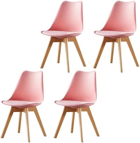 Vista 18 de Sillas de comedor modernas, silla lateral tapizada para el hogar, silla auxiliar para sala de conferencias, silla de comedor, silla de comedor sin
