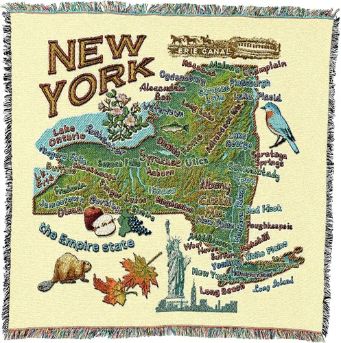 Vista 28 de Pure Country Weavers State of Alabama - Manta cuadrada para regalo, manta de tapiz tejida de algodón, fabricada en los Estados Unidos