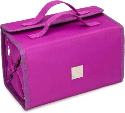 Vista 10 de ROYALFAIR Bolsa de maquillaje enrollable, bolsa de aseo de viaje para mujer con 4 bolsas transparentes aprobadas por la TSA, organizador de viaje